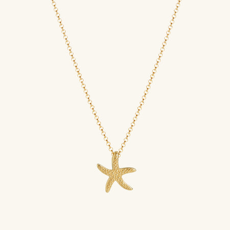 Starfish Necklace Gold